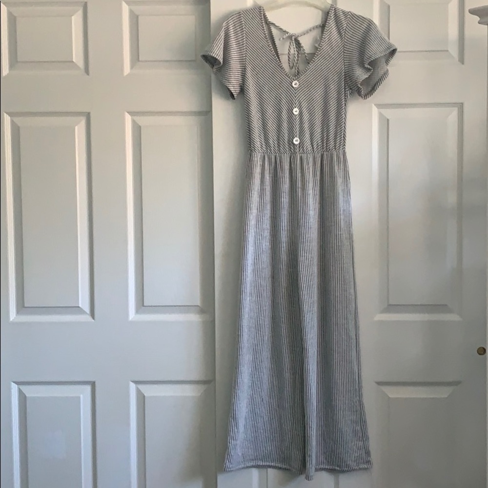Stripped Jumpsuit
